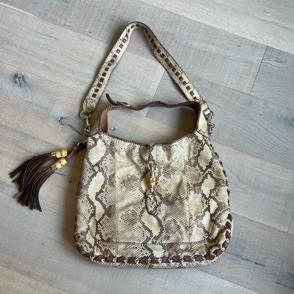 Gucci snakeskin purse